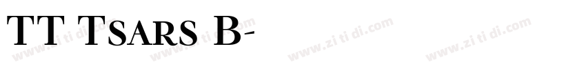 TT Tsars B字体转换 TT Tsars B字体转换